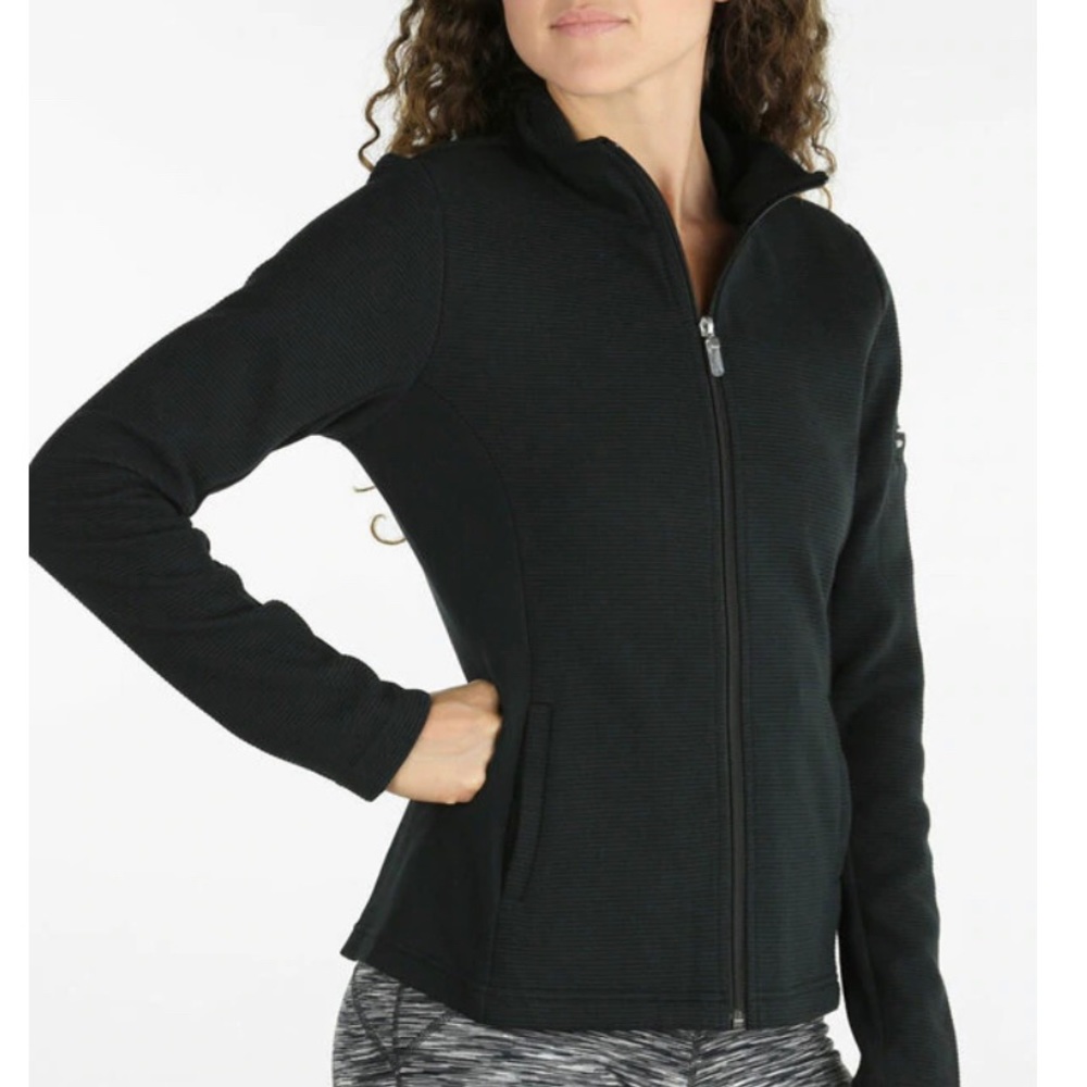 Straight Down full zip athletic jacket black EPC!